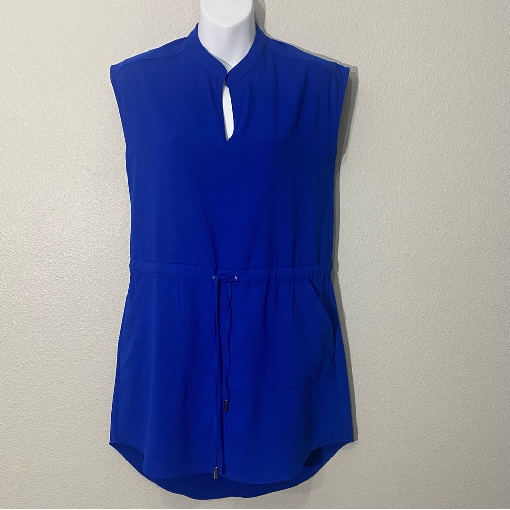 Lumiere Blue Drawstring Waist Active Dress Size Small